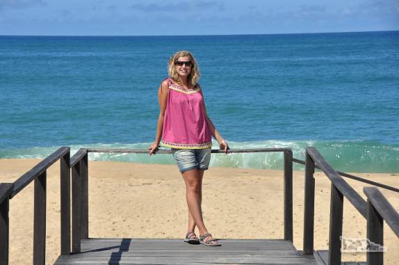 Visita à praia do Estaleiro, em Balneário Camboriú, litoral de Santa Catarina